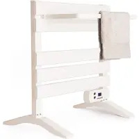 Create - Elektrische handdoekhouder 150W - Wit - Met poten - Met legbord 3 spijlen - WARM TOWEL MINI