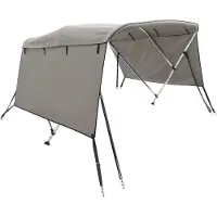 vidaXL Biminitop 4 bogen met zijwanden 243x(200-213)x137 cm