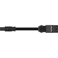 Wago MIDI ECA Adapter Kabel 3x2.5mm 3M Zwart - 774-9993/1507-301