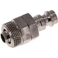 Parker RVS 316L DN 5 Luchtkoppeling Insteeknippel 6x8 mm Push-On