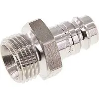 Parker RVS 316L DN 10 Luchtkoppeling Insteeknippel G 1/2 inch Buitendraad