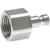 Parker RVS 316L DN 2.7 (Micro) Luchtkoppeling Insteeknippel G 1/8 inch Binnendraad Double Shut-Off