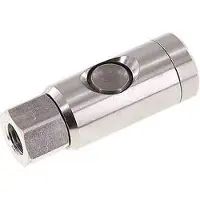 Tameson RVS 316L DN 7.4 Safety Luchtkoppeling Snelkoppeling met Drukknop G 1/4 inch Binnendraad