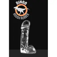 Dinoo Dildo met Balzak 'Raptor 20,5 cm – transparant