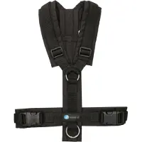 AnnyX hondentuigje FUN-zwart-maat XS -geschikt voor borstomvang 43 tot 52cm- gewicht van uw hond ca. 6 tot 12kg.