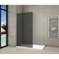 Sanexo Inloopdouche Black Dahlia 110x200 8mm Rookglas Antikalk Chroom