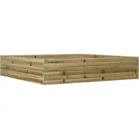 vidaXL Plantenbak 110x110x23 cm geïmpregneerd grenenhout