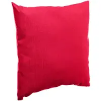Merkloos Hesperide Sierkussen - binnen/ buiten bank - rood - 40x10 cm - tuinstoelkussens