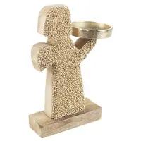 Bizzotto Kerst decoraties P.CANDELA 1P VALBERG ANGELO NAT-ORO dames One size