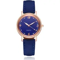 LGT JWLS Dameshorloge met Sierlijke Uuraanduiding en Lichtgevende Wijzers Blauw
