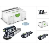 Festool ETSC 125 accu excenterschuurmachine 18V 125mm borstelloos + 1x ACA 220-240/18V Ergo netadapter + Systainer