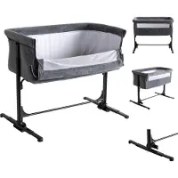 Born Lucky Co-Sleeper Velvet Antraciet unisex