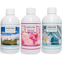 Horomia Wasparfum | set 3 x 500 ml Fresh cotton, Petali di peonia, Bianco infinito