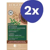 Logona Haarverf Poeder - Asbruin (2x 100g)