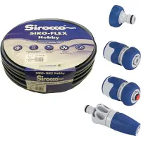 Sirocco Bewatering Set 12,5 mm (½") - 50m Tuinslang met Fittingen - Complete Bewateringsoplossing voor Tuin en Planten - Flexibel, Duurzaam en Knikvrij