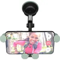 Cellmate : the travellers phone holder - opvouwbare universele telefoonhouder auto - ruitmontage dmv zuignap - zakformaat, incl. microbag