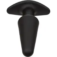 Calexotics - Rock Bottom Tapered Anale Plug 10 Vibraciones Silicone Black