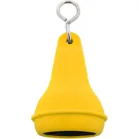 Combicraft Hotel sleutelhanger Mayfair met open onderkant 41x70mm geel - 10 stuks