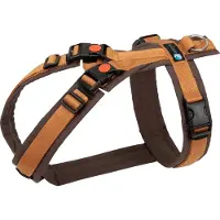 AnnyX Hondentuig - OPEN - Y tuigje - Kaneel/Bruin - maat L - Borstomvang 70-86cm - Gewicht hond 26-38 kg