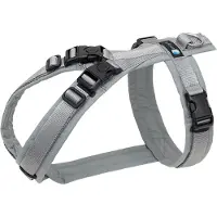 AnnyX Hondentuig - OPEN -Speurtuig– Grijs-Zilver - maat -M - Borstomvang 62-74cm-Gewicht-hond- 18-30kg