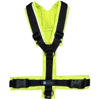 AnnyX Hondentuig - PROTECT - LIMITED EDITION - Speurtuig - Zwart/Neongeel - maat M - Borstomvang 62-74cm - Gewicht hond 18-30 kg