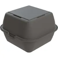Koziol Bio-Circulair - Move Hamburger Box Set van 12 Stuks - Bio Circulair Kunststof - Grijs