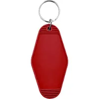 Combicraft Blanco Hunter hotel sleutelhanger 45x88mm rood - 5 stuks