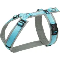 AnnyX Hondentuig - Y-tuig - IJsblauw / Grijs - maat XL - Borstomvang 78-105cm - Gewicht hond 35-80 kg