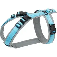AnnyX Hondentuig - OPEN - Speurtuig – Grijs-IJsblauw - maat XXS - Borstomvang 36-42cm