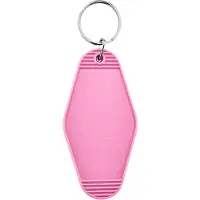 Combicraft Blanco Hunter hotel sleutelhanger 45x88mm roze - 5 stuks