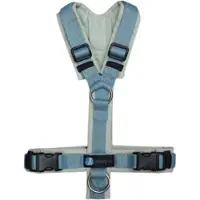 AnnyX hondentuig harnas Y-tuig-Salvia-Duifblauw- maat XL- Limited Edition geschikt voor borstomtrek 78 tot 96cm