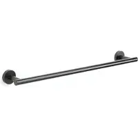 TOJ Handdoekstang - Handdoekrek - Handdoekhouder - Badkamer Rek voor Handdoeken - RVS - 60CM - Mat Zwart