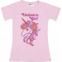 Fun2Wear - Unicorn Bigshirt | Pink - Katoen - Maat 92