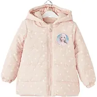 Disney Frozen - Winterjas - Elsa - Poederroze - Gevoerd met coral fleece - Waterafstotend - Maat 98 - 3 jaar
