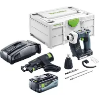 Festool DURADRIVE DWC 18-4500 Basic accuschroevendraaier 18 V 14 Nm borstelloos + 1x accu 8.0 Ah + snellader + systainer