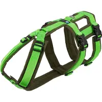 AnnyX hondentuig Safety FUN veiligheidstuig anti-ontsnapping maat M OLIJF-LICHTGROEN-geschikt voor borstomtrek 62 tot 74cm- taille omtrek 56 tot 66cm.