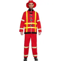 Boland - Kostuum Brandweerman Sullivan (S) - Volwassenen - Brandweerman -