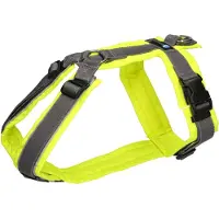 AnnyX Hondentuig - PROTECT - Speurtuig - Grijs/Neongeel - maat XL - Borstomvang 78-105cm - Gewicht hond 35-80 kg