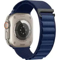 Hoco Climbing WA 20 Watch Bandje - Geschikt voor Apple Watch 1 / 2 / 3 / 4 / 5 / 6 / 7 / 8 / 9 / SE / Ultra - 42MM / 44MM / 45MM / 49MM - Blauw