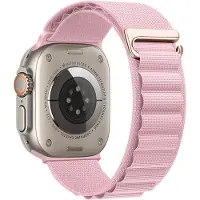 Hoco Climbing WA 20 Watch Bandje - Geschikt voor Apple Watch 1 / 2 / 3 / 4 / 5 / 6 / 7 / 8 / 9 / SE / Ultra - 38MM / 40MM / 41MM - Roze
