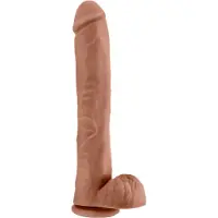 Au Naturel Blush - - Daddy - Realistische dildo met ballen - 35,5 cm