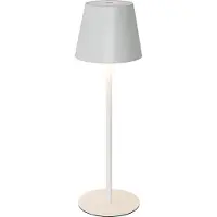 QAZQA Tafellamp wit incl. LED dimbaar en oplaadbaar IP54 - Murdock