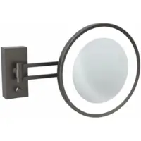 DECOR WALTHER Make-up Spiegel BS 36 LED Mat Donker Metaal (7x magnification)