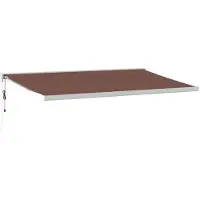 vidaXL Luifel automatisch uittrekbaar 500x300 cm bruin