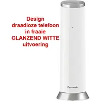 Panasonic KX-TGK220GW Design draadloze telefoon - GLANZEND wit - Beantwoorder - DECT