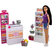 Playtive modepop met supermarkt 26-Delig