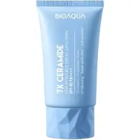 BIOAQUA Zonnebrandcrème SPF50 PA++++ 7X Ceramide Hydraterende Anti-Aging Serum met Resveratrol en Niacinamide 40ml