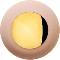 Ebb & Flow Horizon Plafond- / Wandlamp Ø: 29 cm | Shiny Gold | Latte E27 IP44