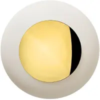 Ebb & Flow Horizon Plafond- / Wandlamp Ø: 21 cm | Shiny Gold | Marshmallow E14 IP44