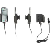 Brodit houder/lader Apple iPhone 15 USB sig.plug - with case